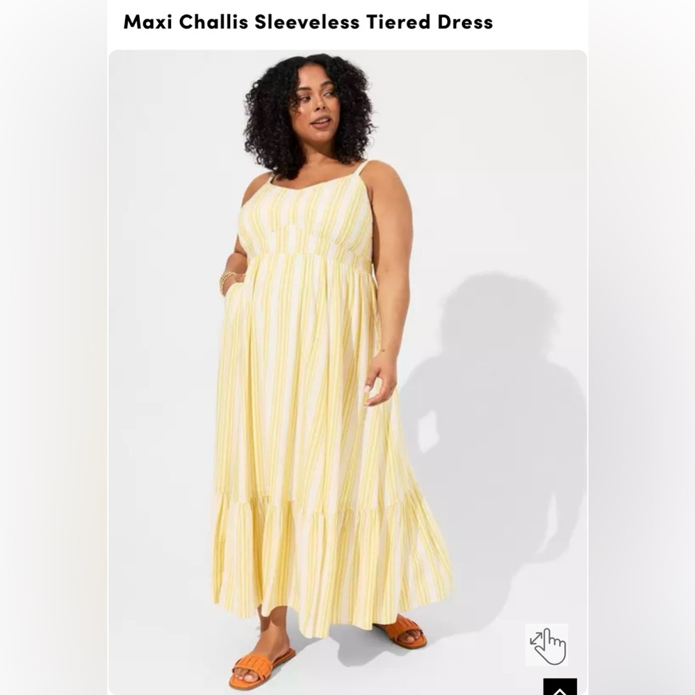 Maxi Challis Sleeveless Tiered Dress